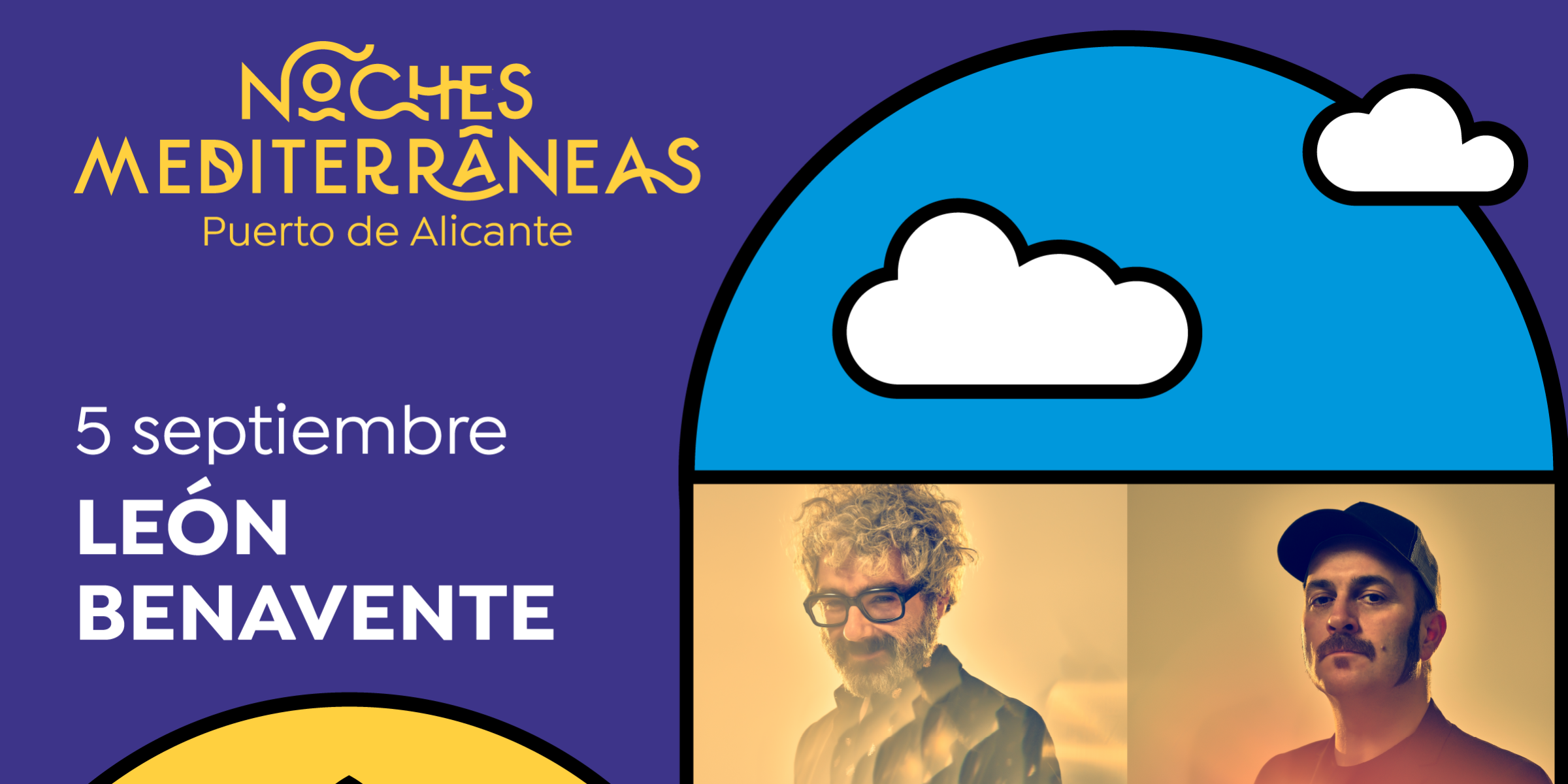 cartel Benavente Leon Benavente Noches Mediterraneas