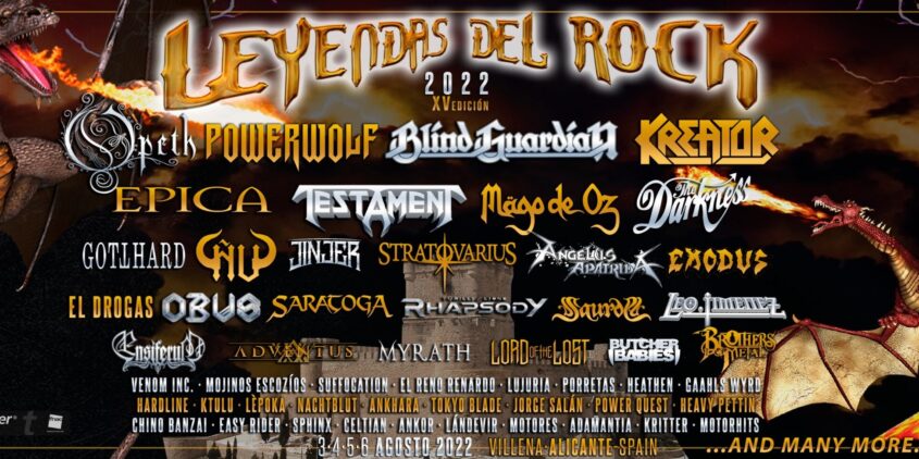 Cartel XV Leyendas del Rock