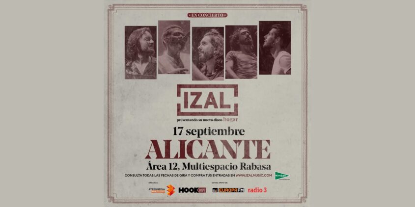 Cartel Izal Alicante
