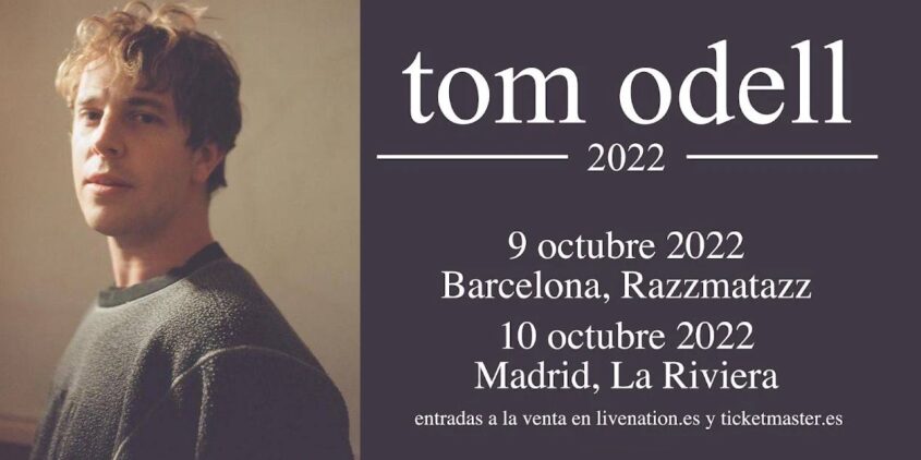 tom odell en barcelona, cartel