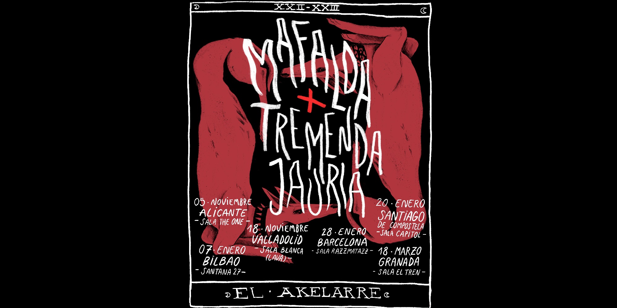 Mafalda + Tremenda Jauría, Cartel Mafalda + Tremenda Jauría, Cartel