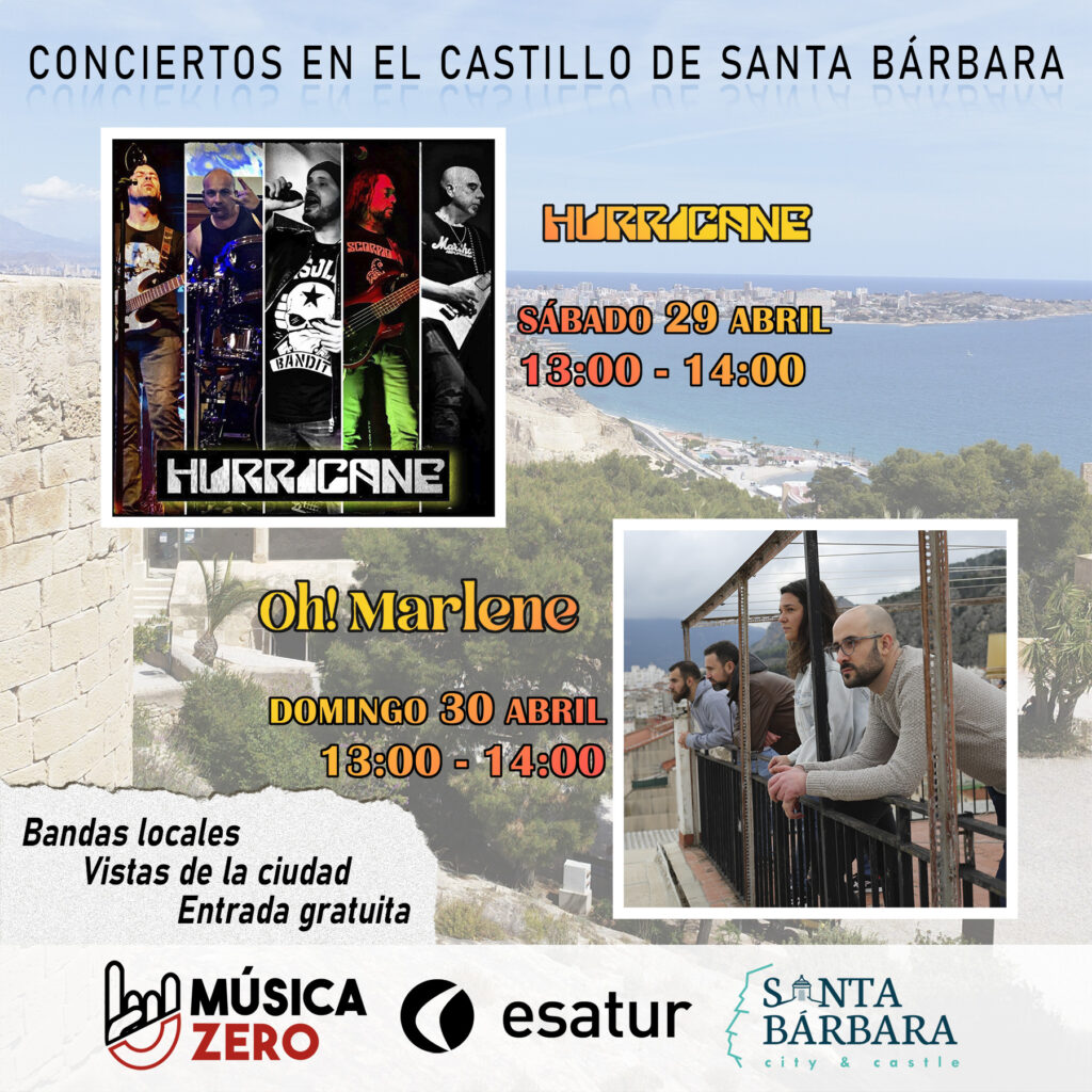 cartel conciertos castillo Música Zero