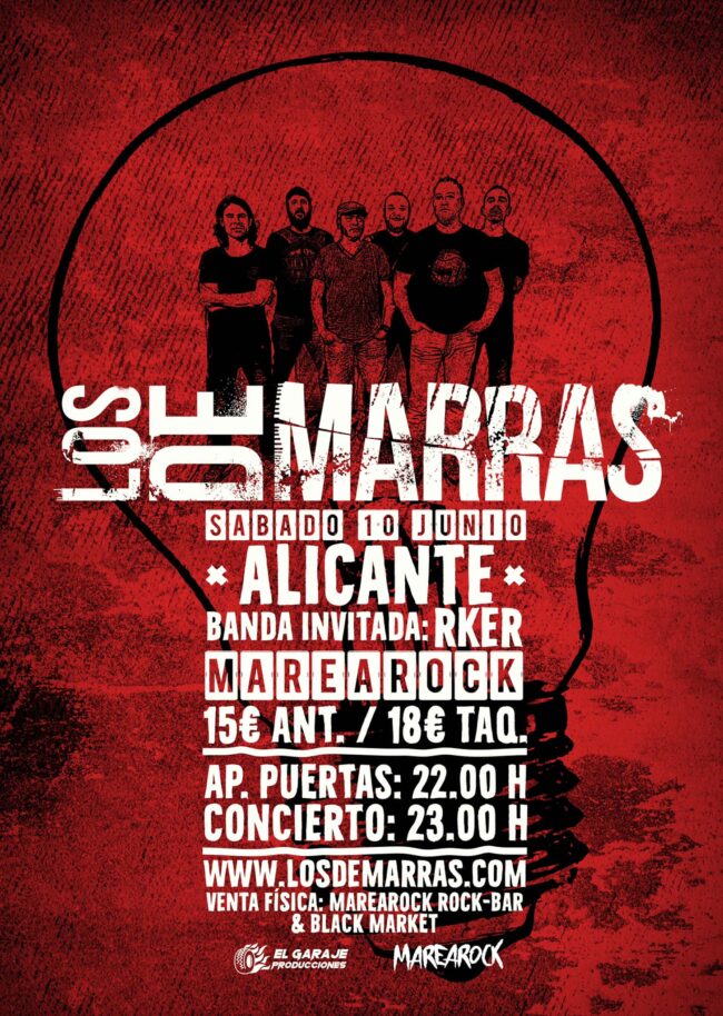 Los de Marras actuarán el próximo 10 junio en la sala Marearock de Alicante