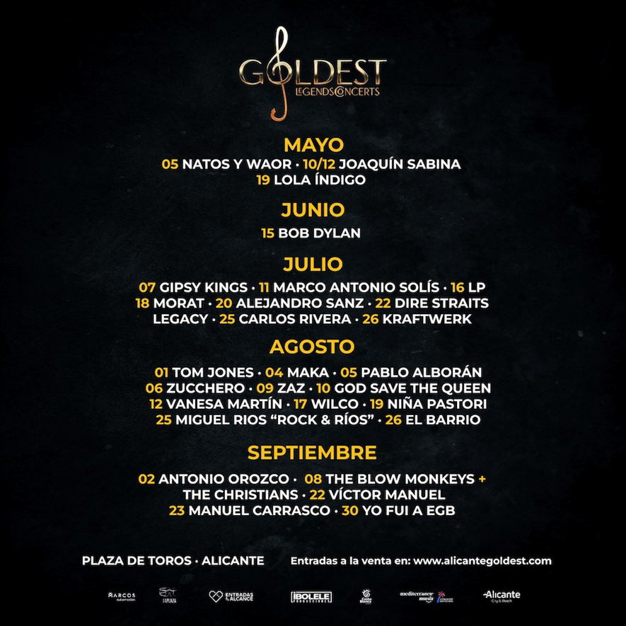 Gipsy Kings actuarán este viernes 7 de julio en el ciclo Alicante Goldest. 