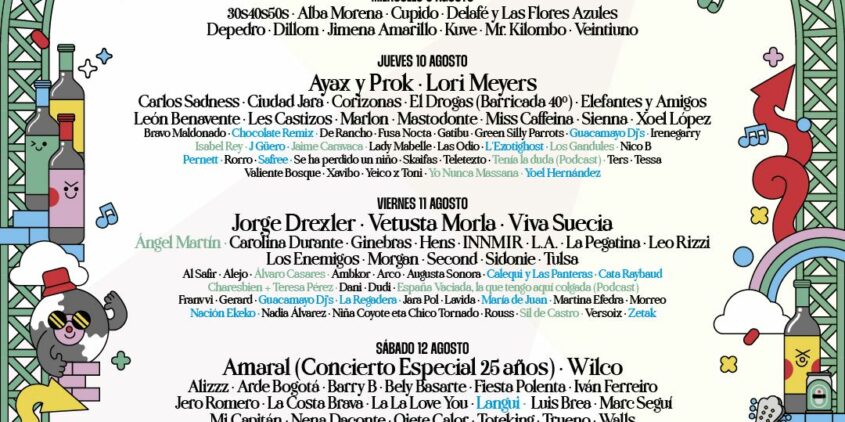 Cartel del Sonorama Ribera 2023