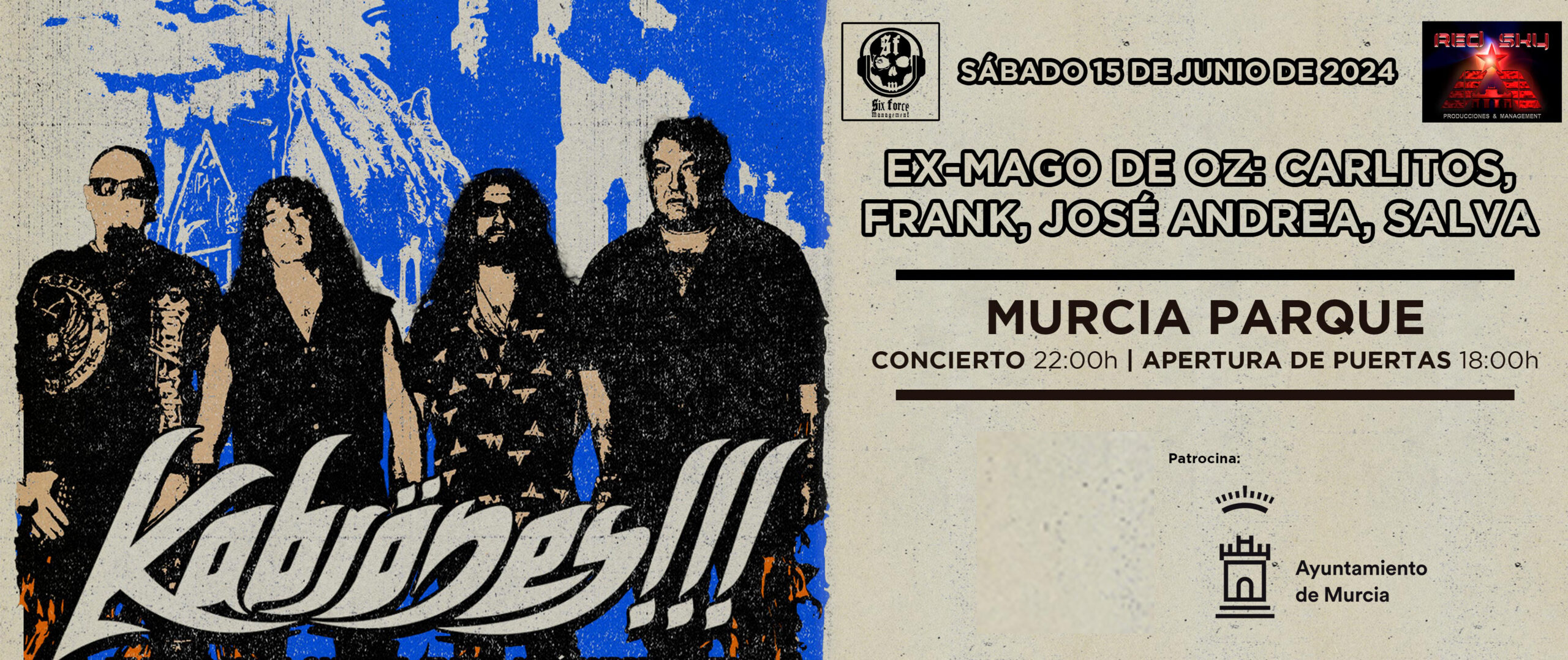 kabrones cartel concierto murcia Cartel de concierto de Kabrönes!!! en Murcia